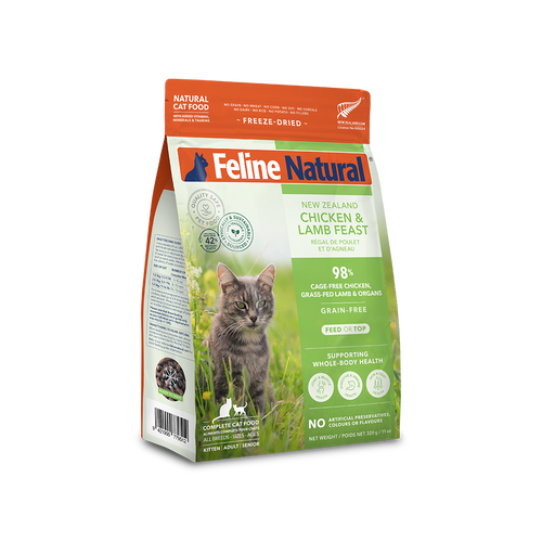 Feline Natural Chicken & Lamb Feast Freeze-Dried Cat Food 320g