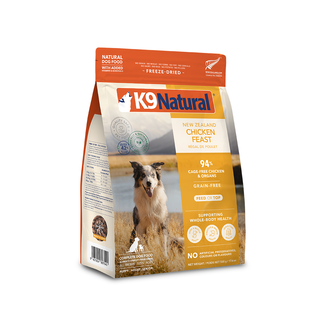 K9 Natural Chicken Feast Freeze-Dried Dog Food 500g