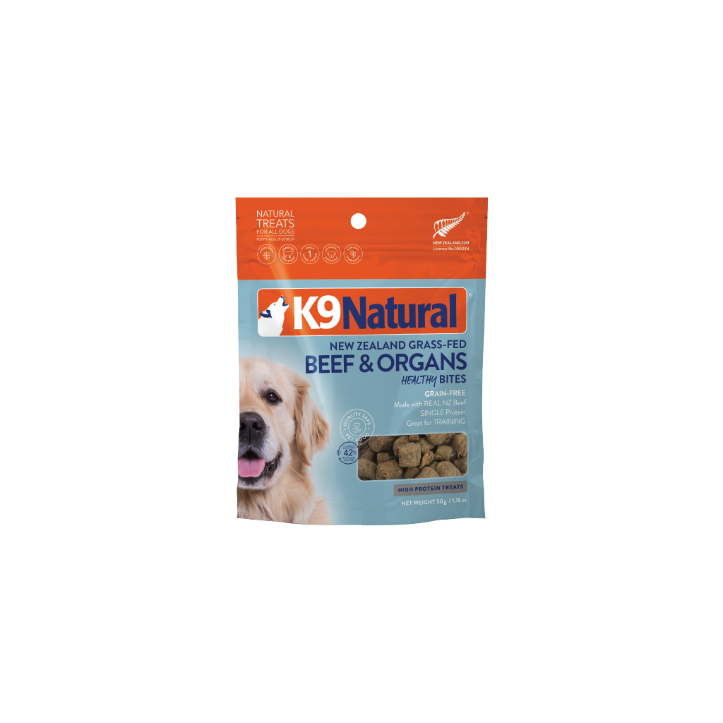 K9 Natural Beef Healthy Bites Dog Treats 50g