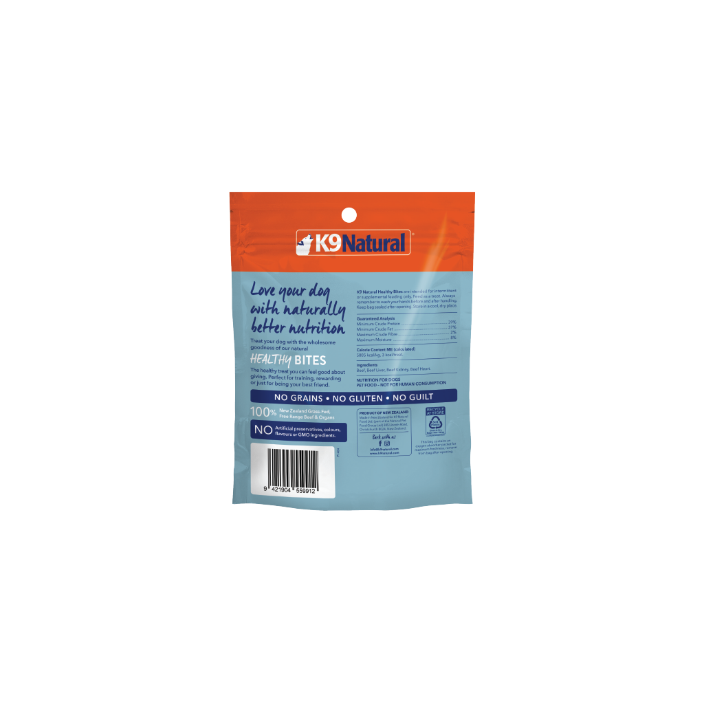 K9 Natural Beef Healthy Bites Dog Treats 50g — additional view