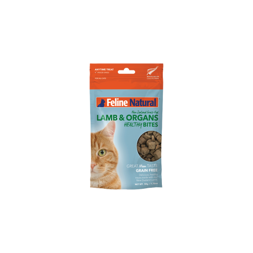 Feline Natural Lamb Healthy Bites Cat Treats 50g