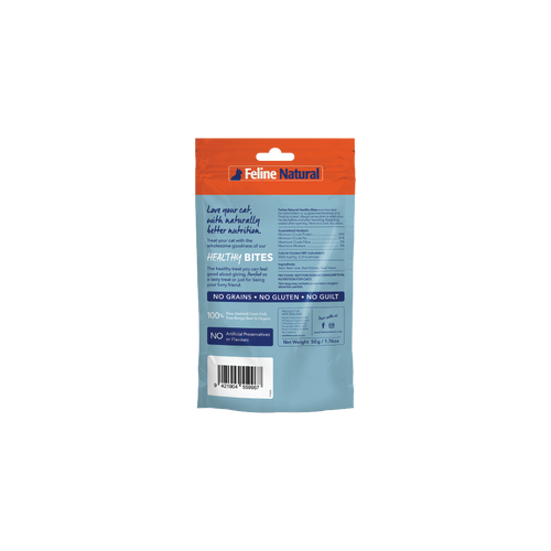 Feline Natural Beef Healthy Bites Cat Treats 50g — additional view