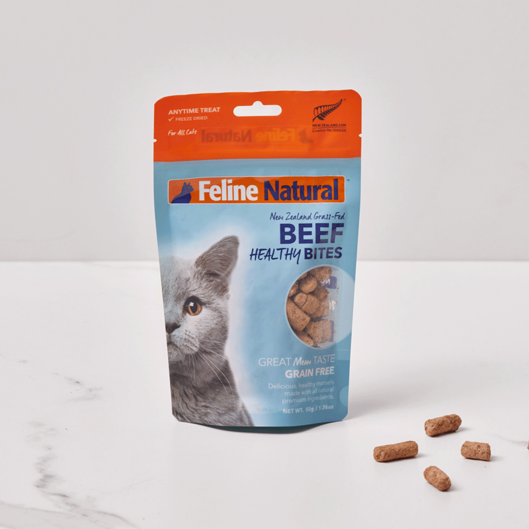 Feline Natural Beef Healthy Bites Cat Treats 50g — additional view