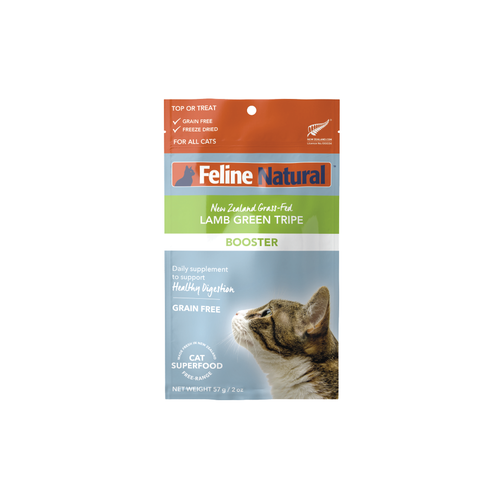 Feline Natural Lamb Green Tripe Freeze-Dried Booster 57g