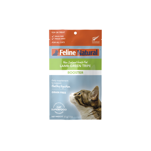Feline Natural Lamb Green Tripe Freeze-Dried Booster 57g