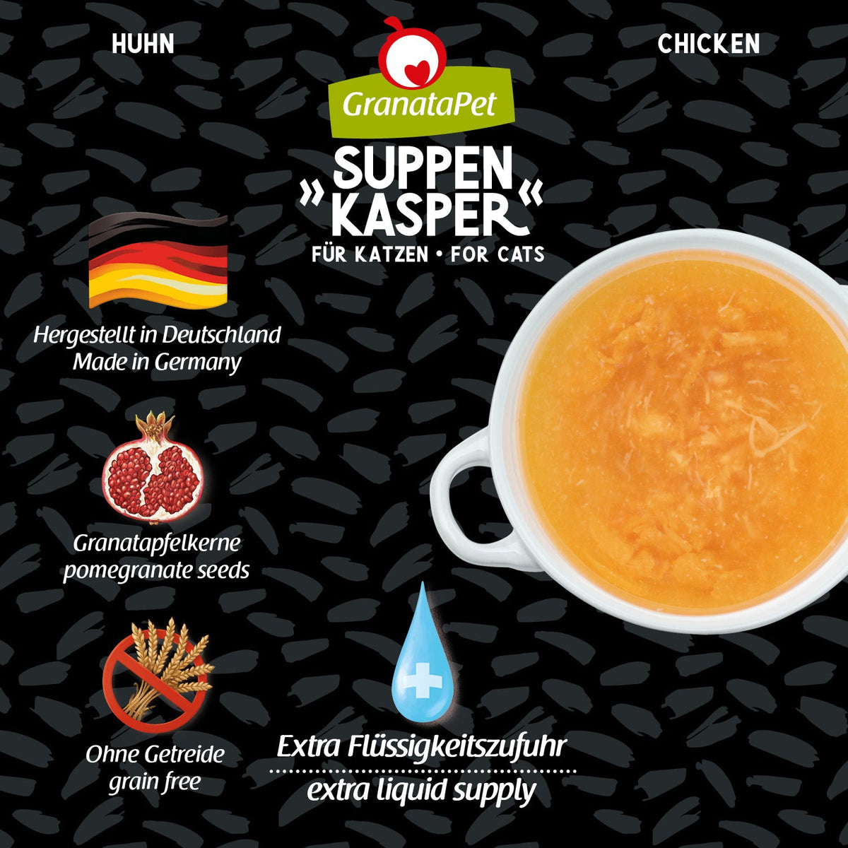GranataPet SuppenKasper - Chicken Pur 70g Cans