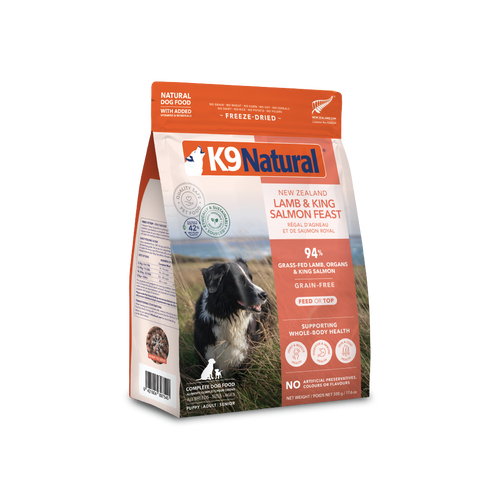 K9 Natural Lamb & King Salmon Feast Freeze-Dried Dog Food 500g