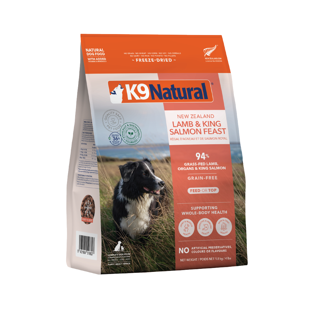 K9 Natural Lamb & King Salmon Feast Freeze-Dried Dog Food 1.8kg