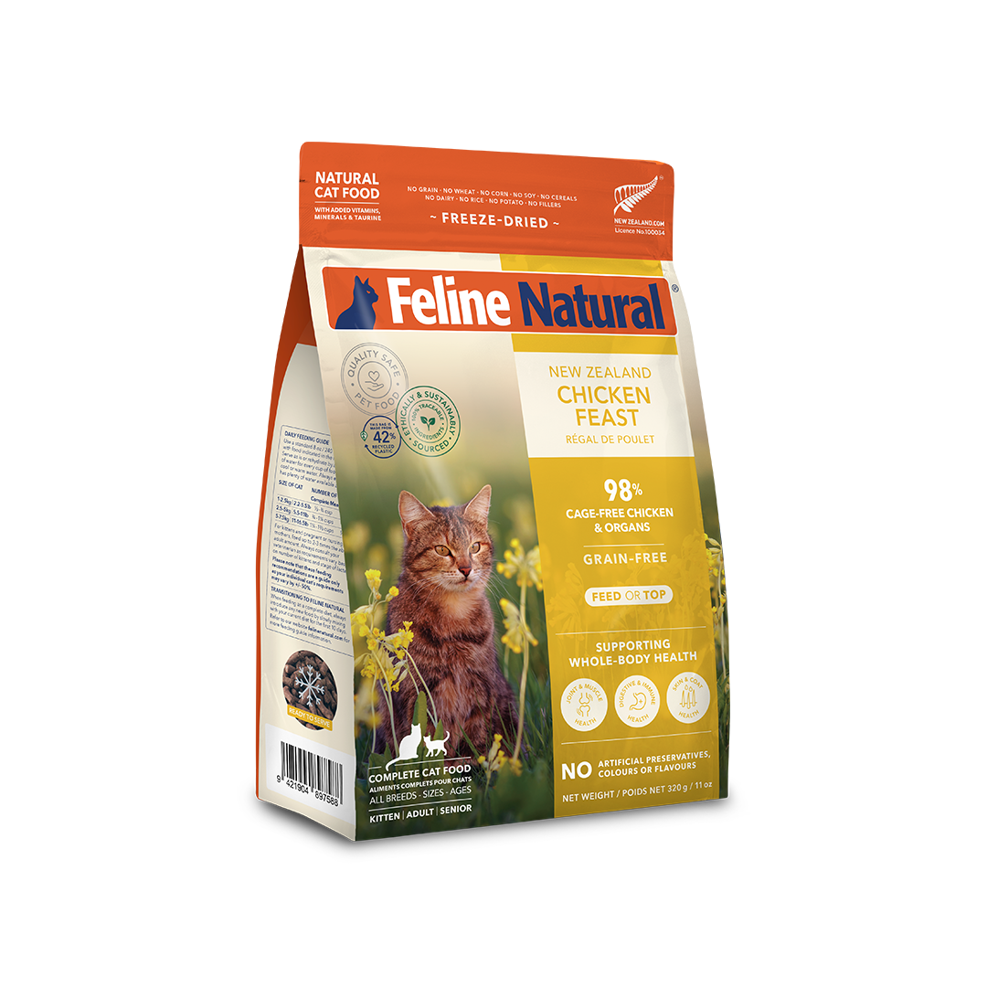 Feline Natural Chicken Feast Freeze-Dried Cat Food 320g