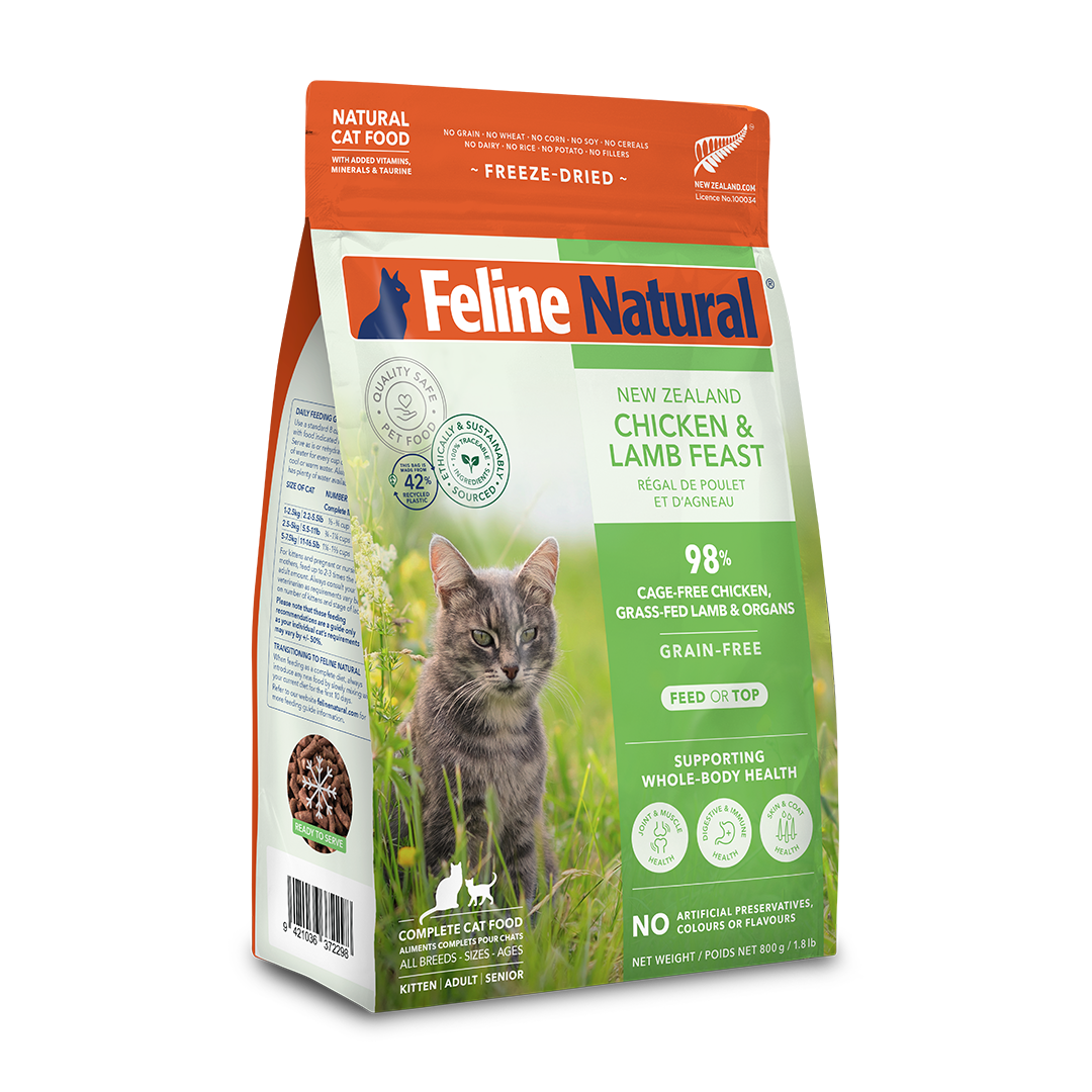 Feline Natural Chicken & Lamb Feast Freeze-Dried Cat Food 800g