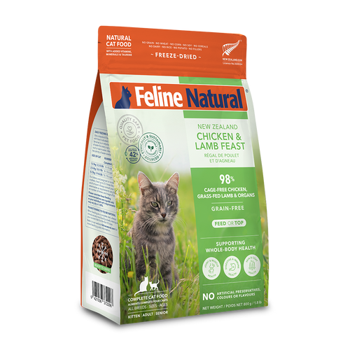 Feline Natural Chicken & Lamb Feast Freeze-Dried Cat Food 800g
