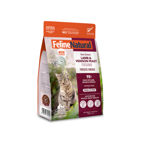 Feline Natural Lamb & Venison Feast Freeze-Dried Cat Food 320g