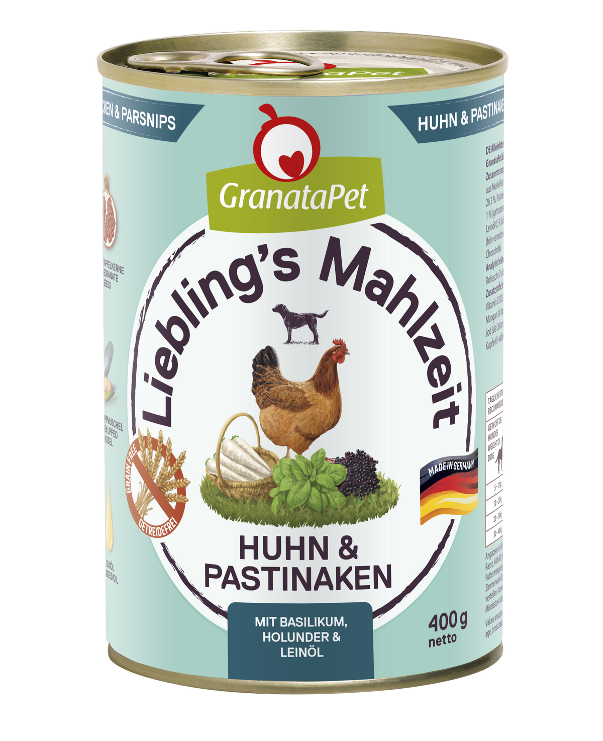 GranataPet Liebling's Mahlzeit - Chicken & Parsnips Dog Wet Food