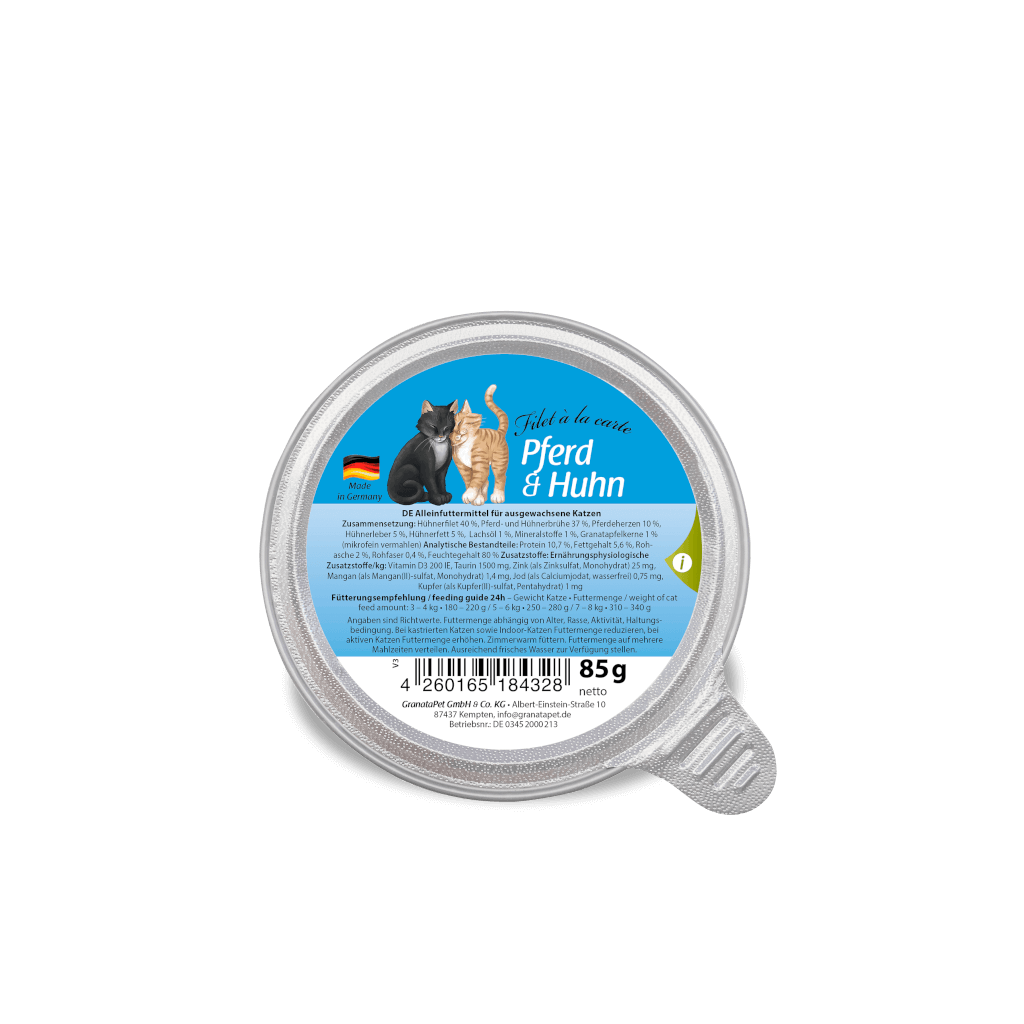 GranataPet Filet à la carte - Horse and Chicken Cat Wet Food